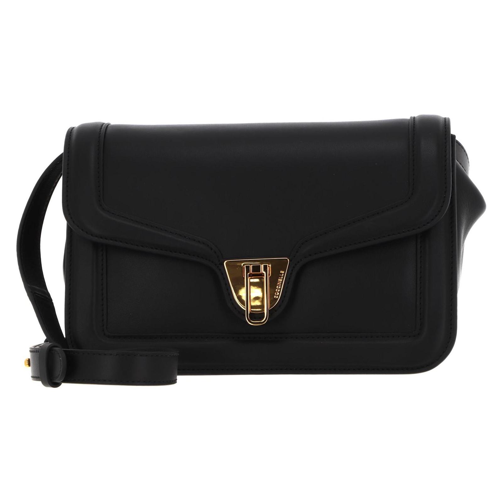 Coccinelle, Damen, Handtasche, Marvin Twist Smooth Handbag, Schwarz