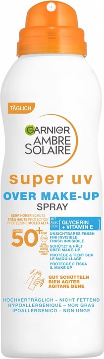 Produktbild Garnier Ambre Solaire Super UV Over Make-Up Spray LSF50 75 ml (Sonnenspray, SPF 50, 75 ml)
