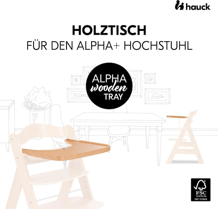 Actual product image Hauck Alpha Tray