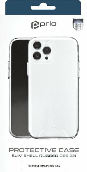 Productafbeelding prio Beschermend hoesje voor iPhone 12 / 12 Pro helder (Apple iPhone 12, Apple iPhone 12 Pro)