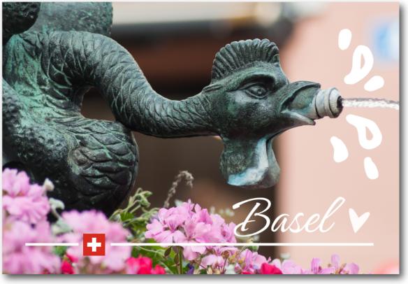 Actual product image CreaDiva Fotomagnet Basel - Basilisk Brunnen