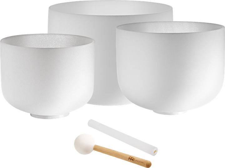 Actual product image Meinl Crystal Singing Bowl Set - 10G/12E/14C (Singing bowl)
