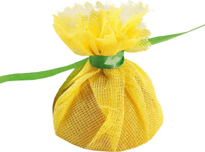 Image du produit Hygostar Écharpe citron, jaune, avec lien vert Écharpe en gaze de coton, lien en polyester, à porter dans la