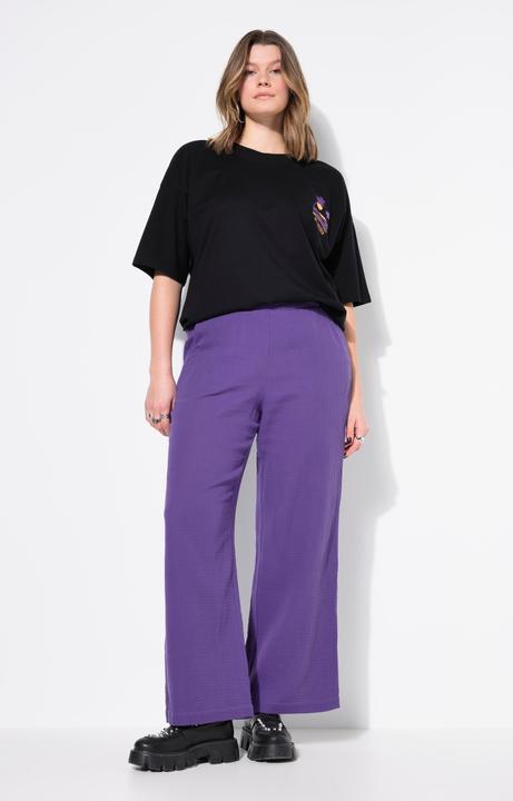 Produktbild Studio Untold Hose, wide Legs, Musselin, Elastikbund (58)