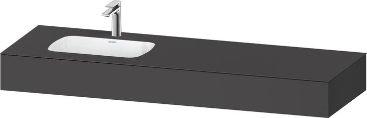 Actual product image Duravit Qatego built-in washbasin with console, 1600x550x170mm, basin left (550 mm, 1600 mm)