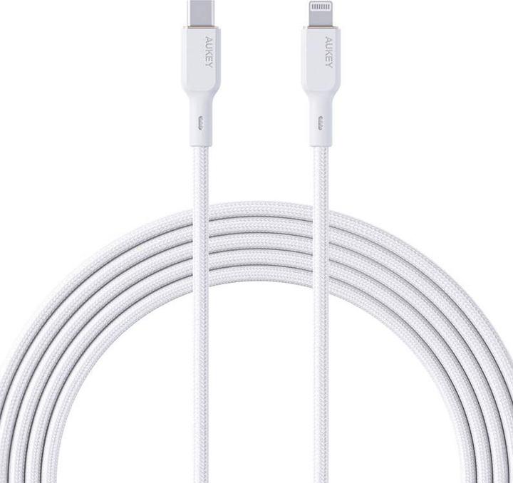 Image du produit Aukey Câble CB-NCL2 USB-C vers Lightning 1.8m (noir) (1.80 m, USB 3.2 Gen 1, 27 W)