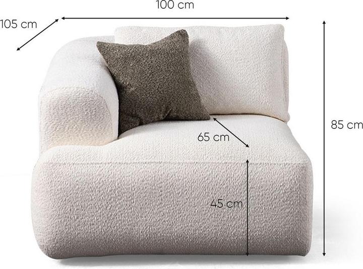 Produktbild Atelier del Sofa Sofia (L1 + C + O1 + 1R) (Ecksofa)