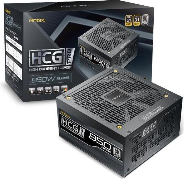 Actual product image Antec Power supply HCG 850 PRO P EC ATX3.1 Modular 80+ Platinum retail (850 W)
