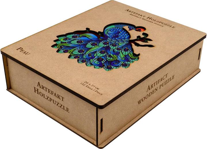 Produktbild Philos Artefakt Holzpuzzle in Pfau (132 Teile)