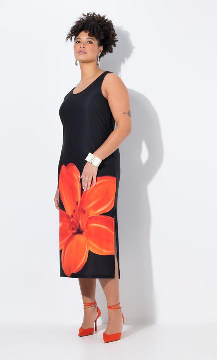 Immagine prodotto Miamoda Jersey-Midikleid, ärmellose A-Linie, Saumblüte (50)