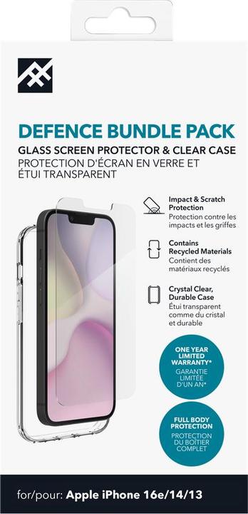 Actual product image Zagg IF Defense Bundle - Schutzhülle und Glas für das iPhone (Apple iPhone 13, Apple iPhone 14, Apple iPhone 16 Pro, Apple iPhone 16 Pro Max, Apple iPhone 16e)