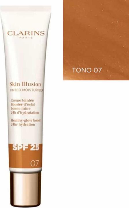 Image du produit Clarins Skin Illusion Tinted Moisturizer Spf 25 07 40ml (40 ml, Crème de jour teintée, SPF 25)