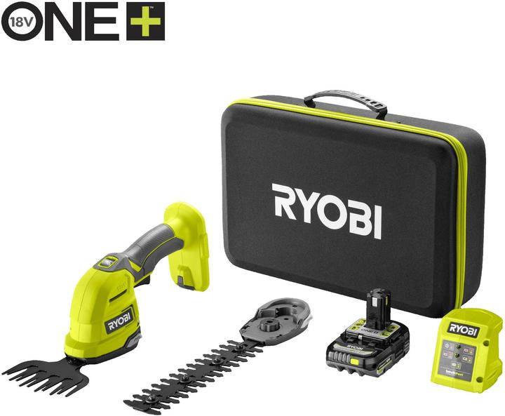 Productafbeelding Ryobi Akku-Gras-/Strauchschere RY18GSA-120T Set, Betriebsart (Oplaadbare batterij)