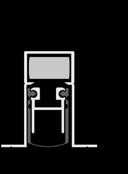 Actual product image Athmer Door seal Schall-Ex® DUO L-15/28 OS 1-404 Length 958 mm
