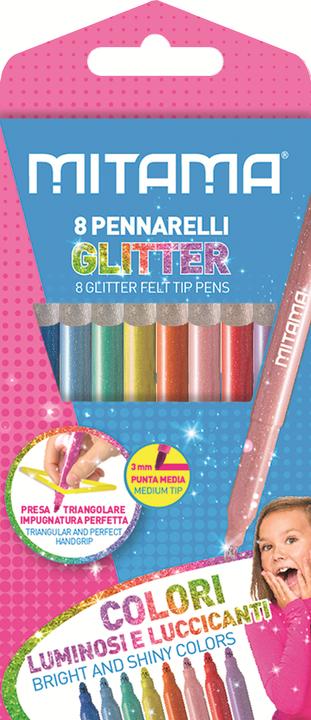 Immagine prodotto Mitama Pennarelli Glitter pz. 8 (multicolore, 8 x)
