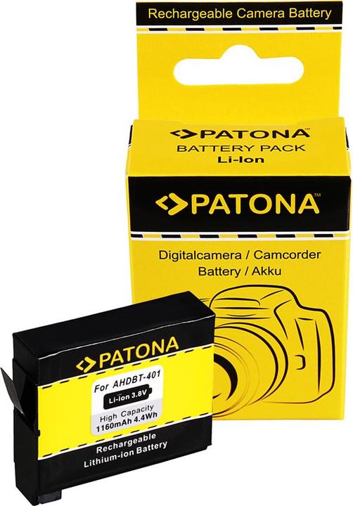 Produktbild Patona Akku AHDBT-401, für Hero4 (Kamera Akku Ladegerät)