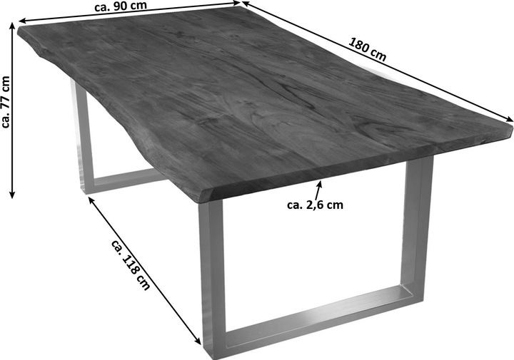 Actual product image SAM Mila (180 x 90 x 77 cm)