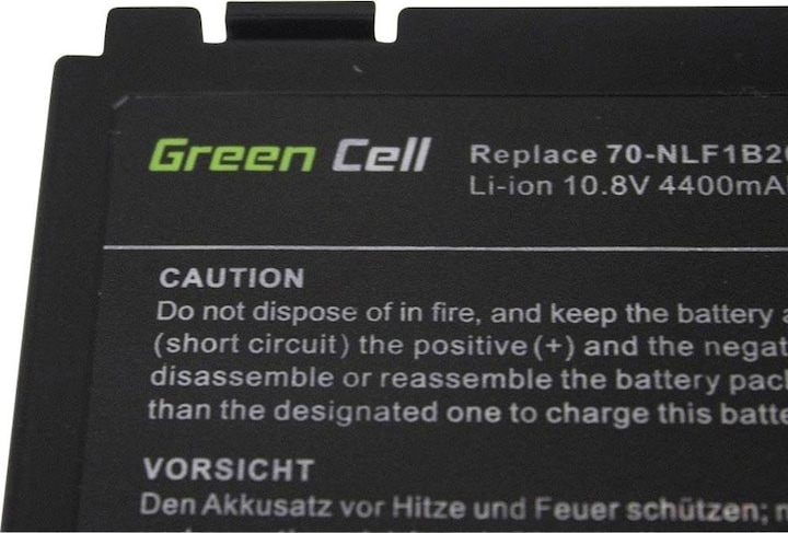 Produktbild GreenCell AS01 - Akku - ASUS - K40 K50 K50AB K50C K51 K51AC K60 K70 X70 X5DC (6 Zellen, 4400 mAh)