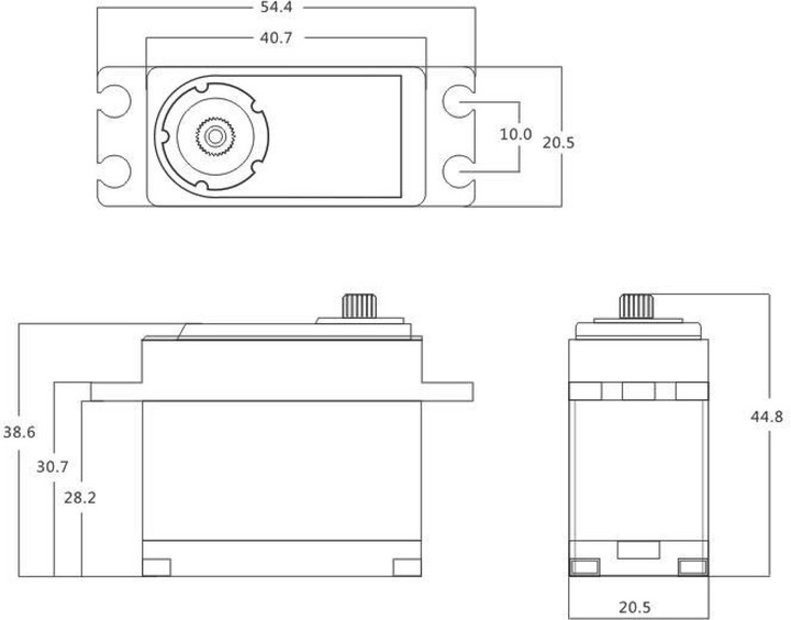 Immagine prodotto Power HD Servo LW-25MG / 25.0kg / 0.14sec. / 6V - 8.4V / Impermeabile