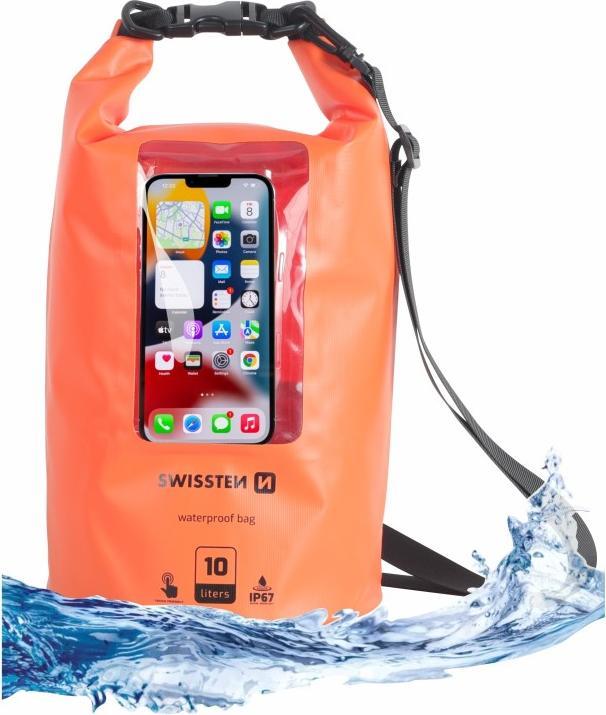 Immagine prodotto Swissten Custodia impermeabile arancione (10L) (Imbottitura aggiuntiva)