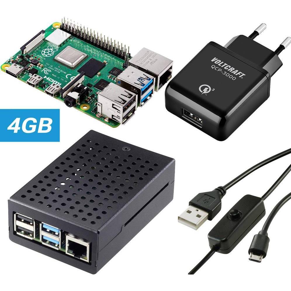 Tru Components Pure Set Raspberry Pi 5 B (2 GB), Entwicklungsboard + Kit