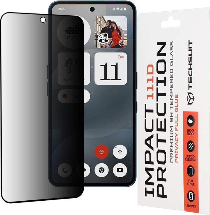 Produktbild Techsuit 111D Privacy Full Glue (Nothing Phone (3a), Nothing Phone (3a) Pro)