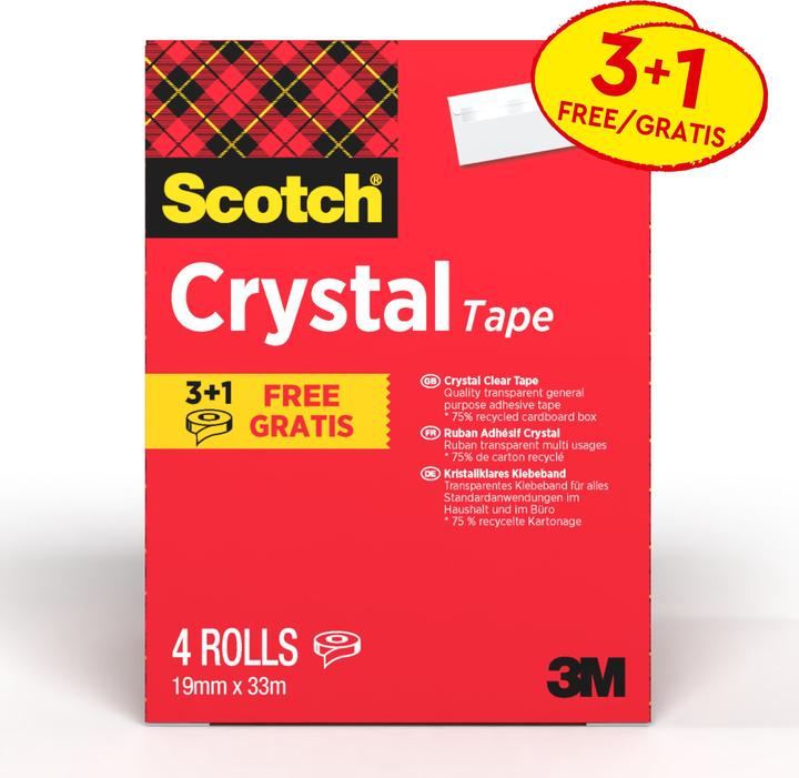 Image du produit Scotch Ruban adhésif Crystal (19 mm)