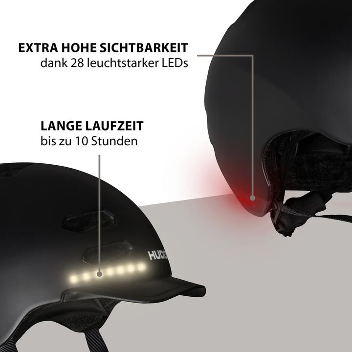Produktbild Hudora Skaterhelm LED (53 - 55 cm)