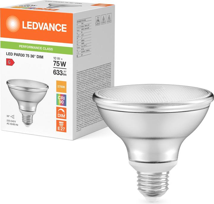 Image du produit Ledvance Lampe LED à réflecteur (E27, 10 W, 633 lm, 6 x, G)