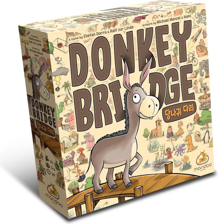 Mandoo Games Donkey Bridge - Kreatives Kartenspiel zur Förderung von Fantasie und Gedächtnis (Englisch, 2 - 6 Spieler)