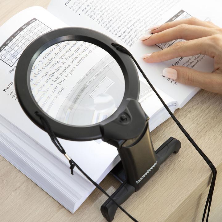 Image du produit InnovaGoods Loupe à main levée avec lumière LED Zooled
