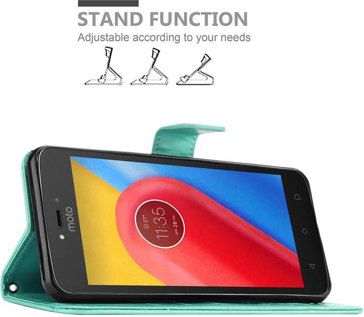 Actual product image Cadorabo Flower Book Cover (Motorola Moto C)