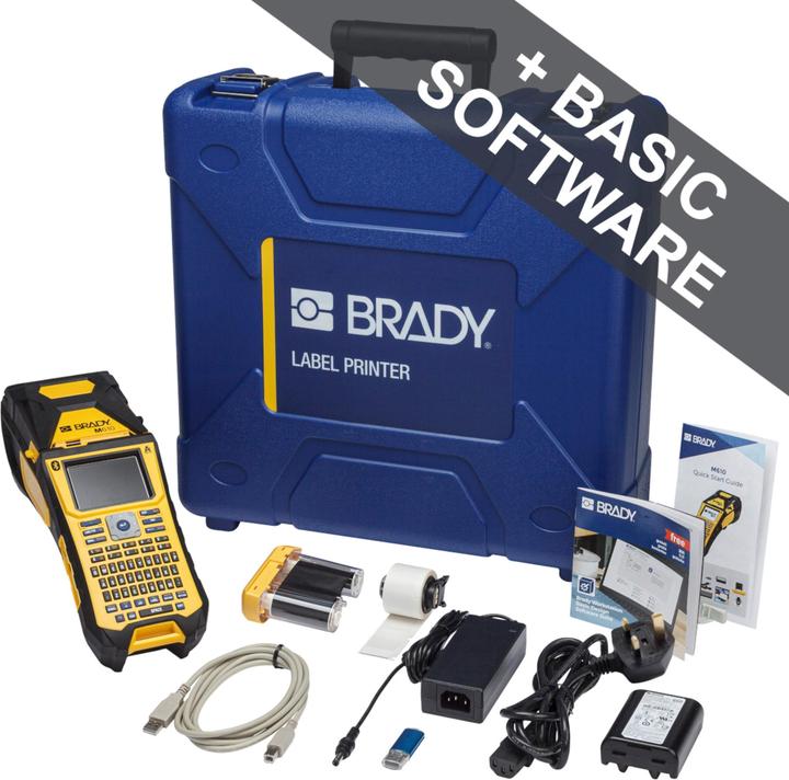 Image du produit Brady M610-QWERTY-UK-BT, imprimante mobile à transfert thermique, clavier QWERTY, connexion PC, 300dpi, ma (300 dpi)