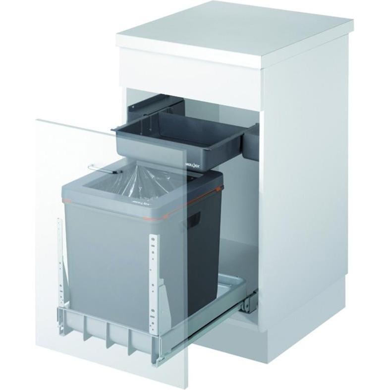 Müllex Kehricht-Auszugsystem BOXX40-R / EURO BOXX40-R, Abfalleimer, Weiss