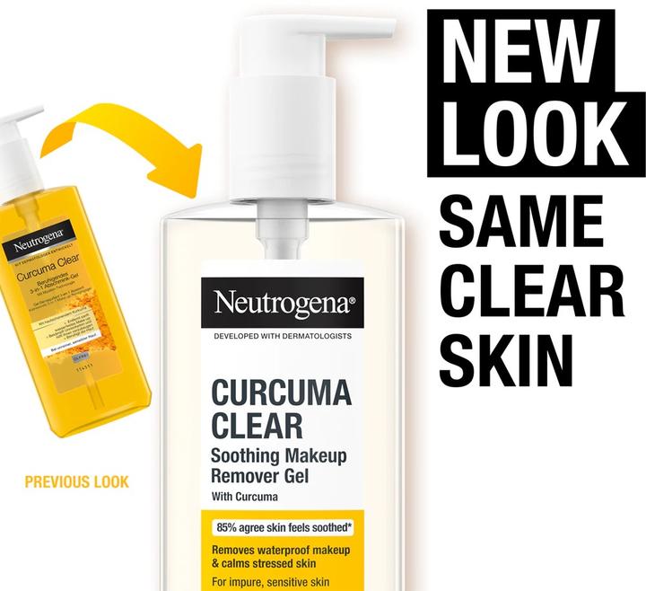 Actual product image Neutrogena Curcuma Clear Soothing Makeup Remover Gel (Cleansing gel, 200 ml)
