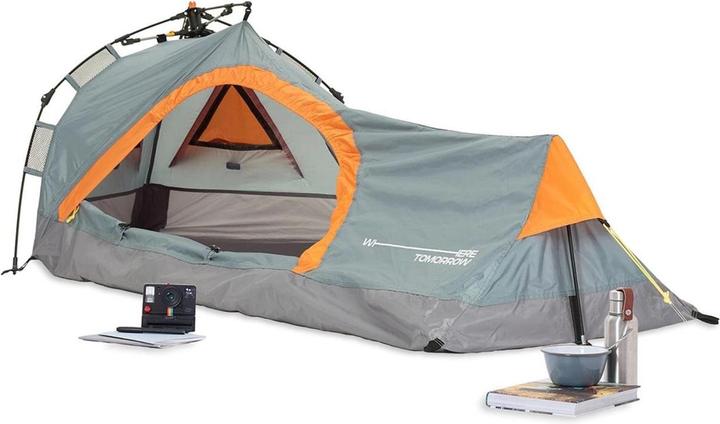 Image du produit Where Tomorrow Tente 1 personne Triangle 225 cm x 100 cm, Gris (2 kg, 1 personne)