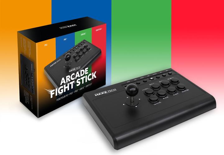 Produktbild Maxx Tech Multiplatform Arcade Fight Stick (PS3, Android, PS4, Xbox One S, PC, Xbox One X, Switch)