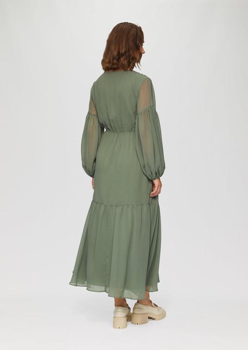 Image du produit s.Oliver Kleid Langes Chiffonkleid im Boho-Stil (36)