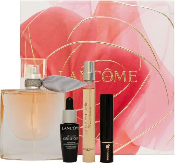 Actual product image Lancôme La vie est belle 3 axes set Eau de Parfum 50ml + Génifique Sérum 10ml + Hypnôse Mascara 2ml + Eau (Fragrance set)
