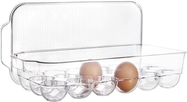 Produktbild Ibili Eierbehälter für 18 Eier Kunststoff 33 x 17 cm Praktische Aufbewahrungslösung für bis zu 18 Eier
