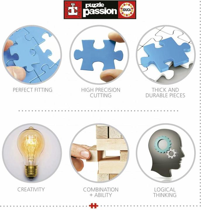 Produktbild Educa Puzzle Battle Fantasy / 16x9 Teile / ab 4 Jahren (144 Teile)