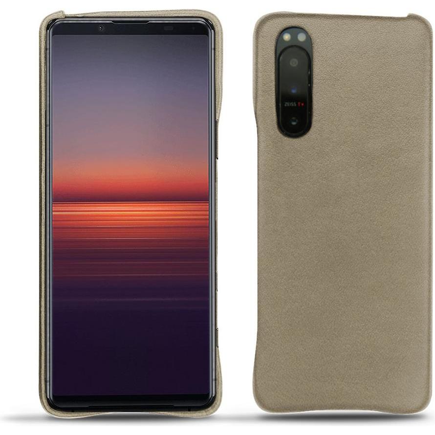 Noreve Lederschutzhülle (Sony Xperia 5 II), Smartphone Hülle, Beige