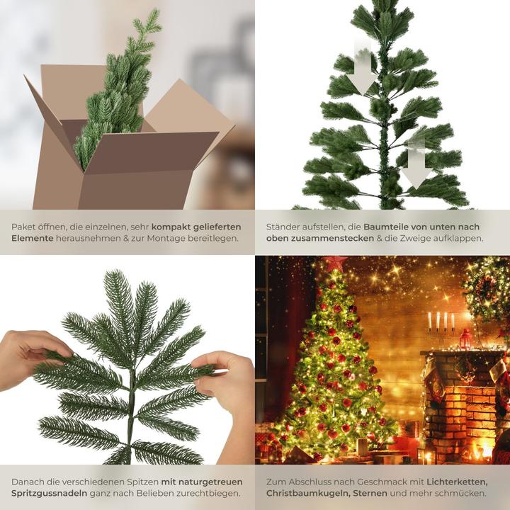 Produktbild tectake Künstlicher Weihnachtsbaum (180 cm)