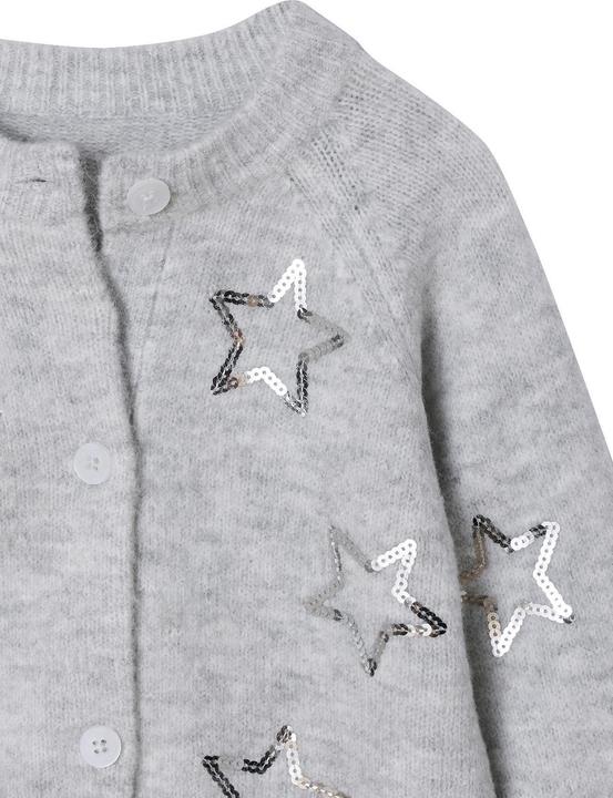 Produktbild Vertbaudet Weihnachts-Strickjacke mit Paillettensternen, Mädchen (86)