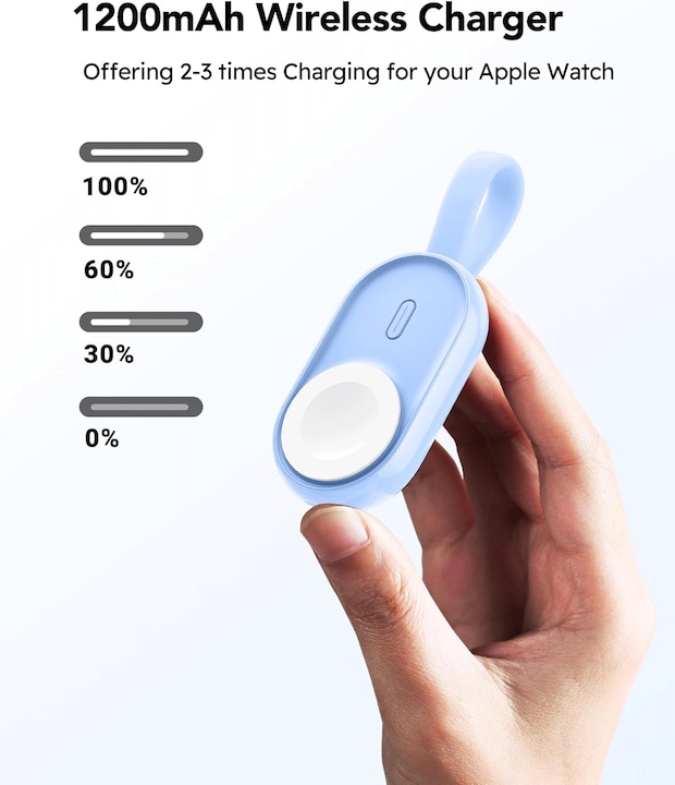 Actual product image Veger Mini Powerbank kompatibel mit Apple Watch Series (9-1) (1200 mAh)