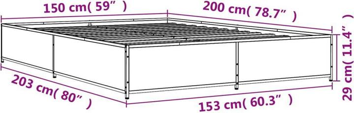 Image du produit vidaXL Bettgestell (150 x 200 cm)