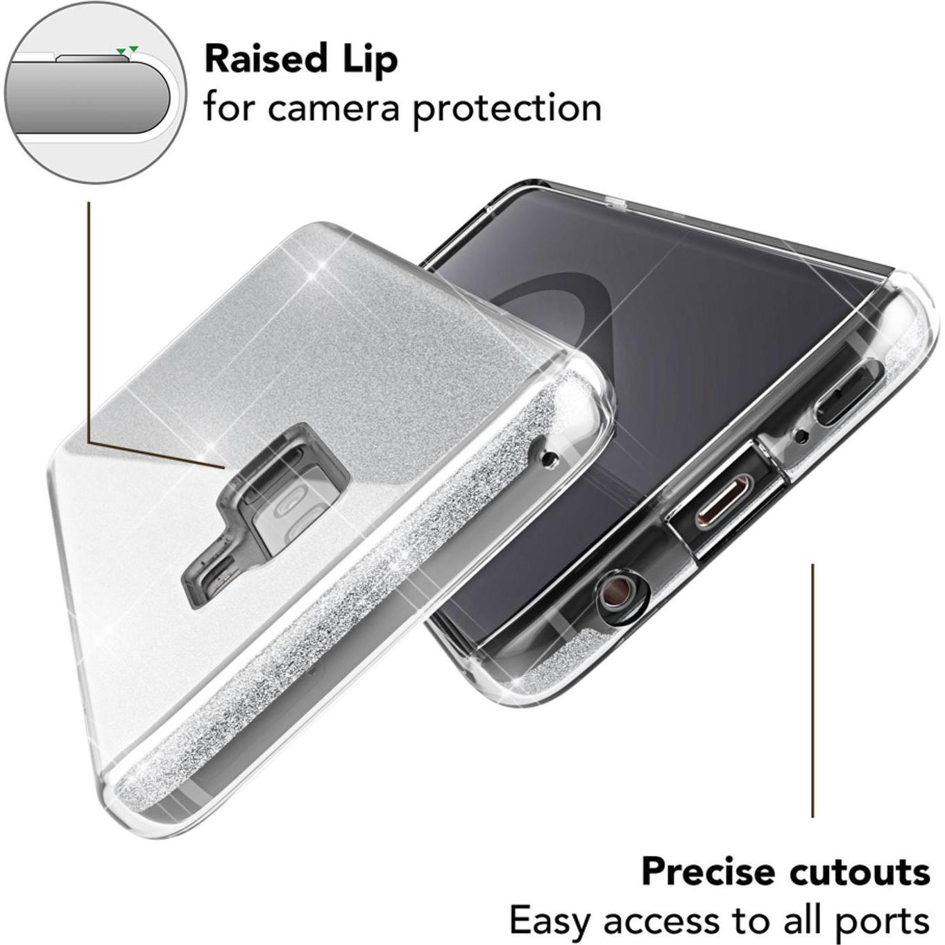 Thumbnail - Nalia Handyhülle (Samsung Galaxy S9+), Smartphone Hülle, Silber