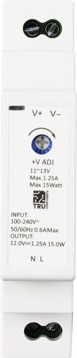 Produktbild Tru Components DPH-12015 Hutschienen-Netzteil (DIN-Rail) 12 V/DC 1.25 A 15 W An