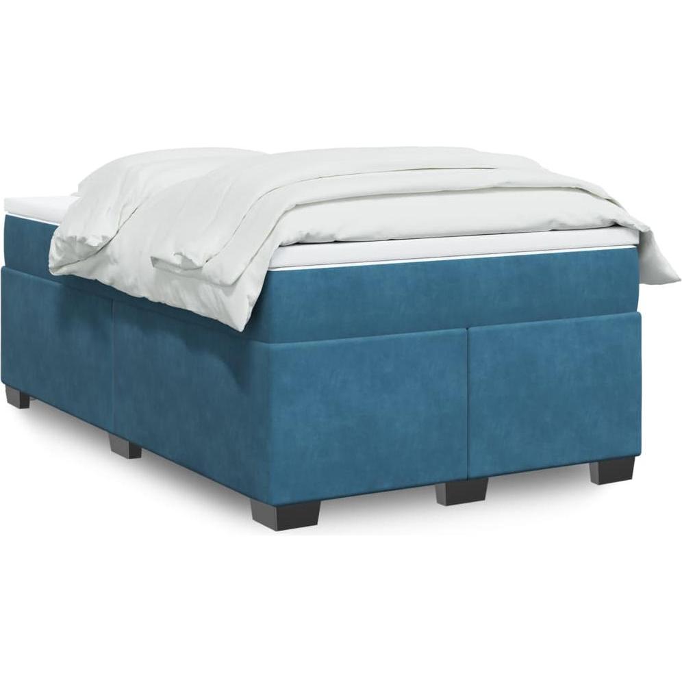 VidaXL, Bett, Bo x springbett mit Matratze 120 x 200 cm Samt (120 x 200 cm)