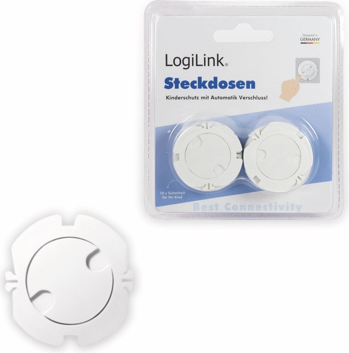 Produktbild LogiLink Steckdosenschutz mit Automatikverschluss